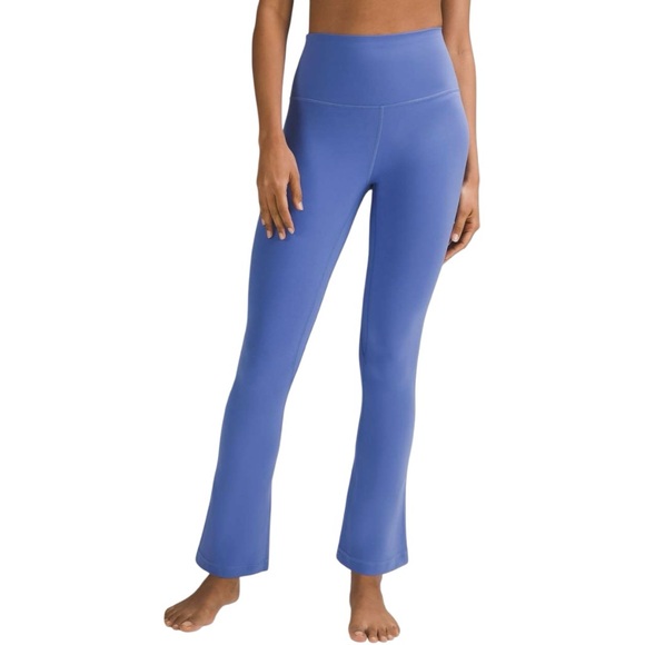 lululemon athletica Pants - Lululemon Align High-Rise Mini-Flared Pants Size 10 FULL LENGTH Purple Blue